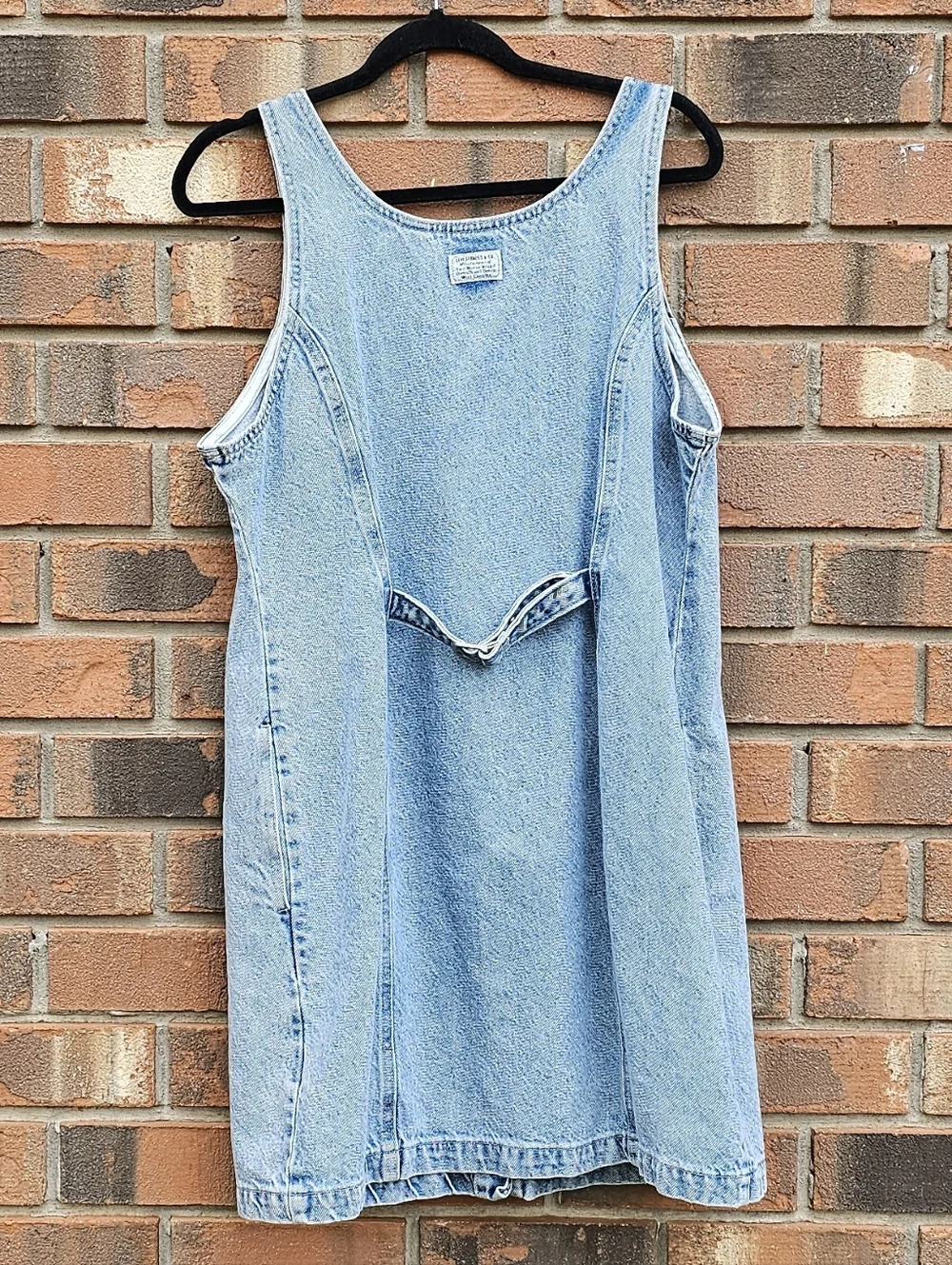 Levi's Light Blue Denim Button-Front Mini Dress - Picture 2 of 5